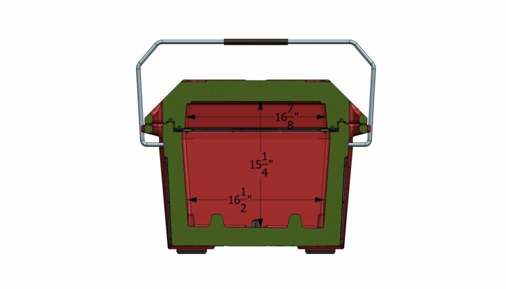 Premium Ice chest Cooler Green And Red and host box | Hard Cooler 50-80